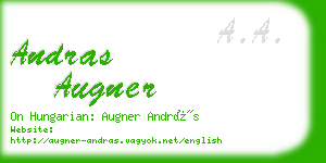 andras augner business card